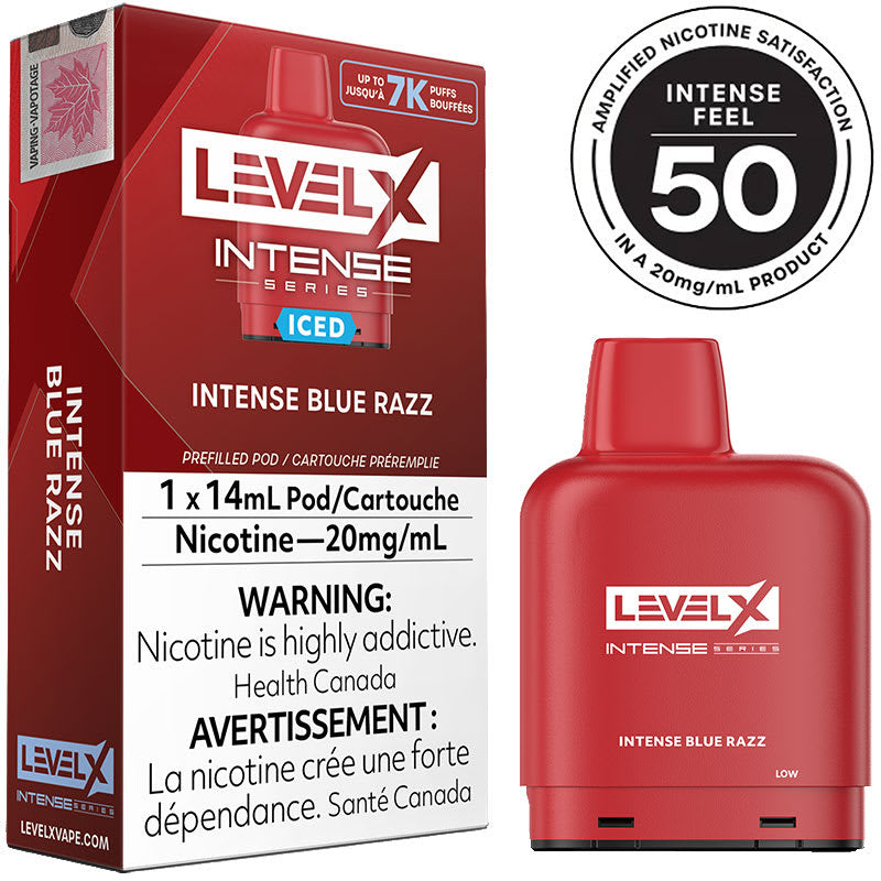 LEVEL X INTENSE 7K BLUE RAZZ ICED 20MG