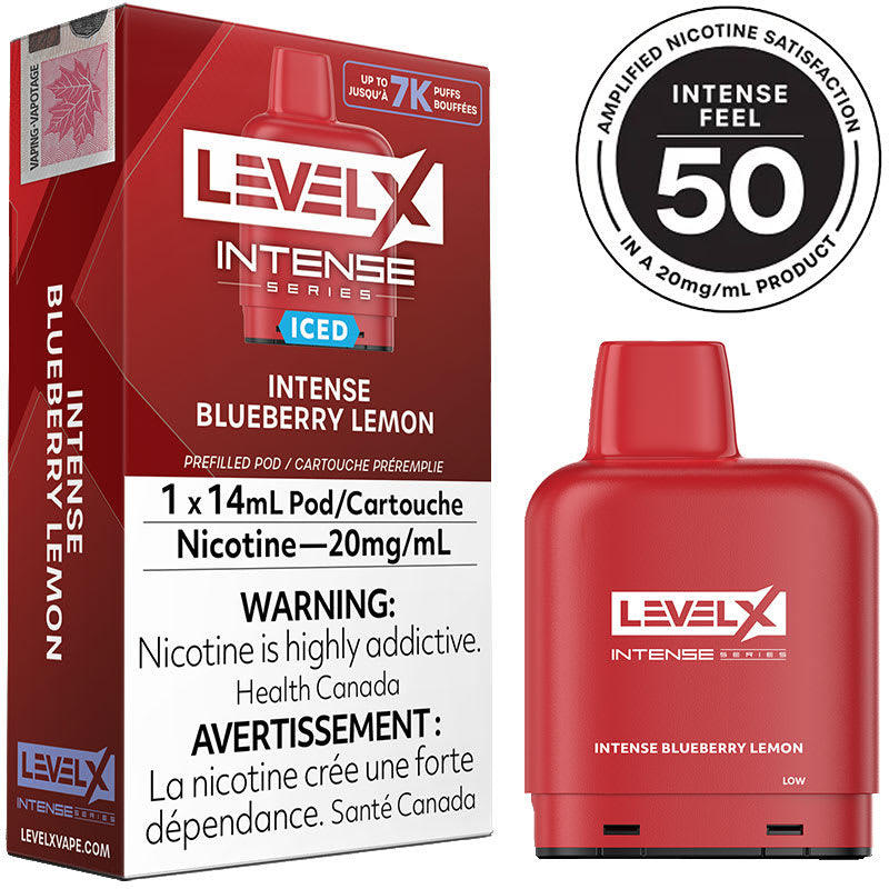 LEVEL X INTENSE 7K BLUEBERRY LEMON ICED 20MG