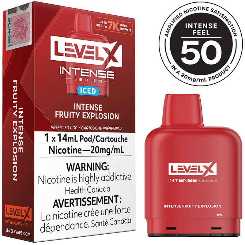 LEVEL X INTENSE 7K FRUITY EXPLOSION ICED 20MG