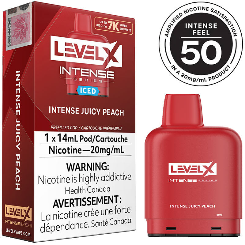 LEVEL X INTENSE 7K JUICY PEACH ICED 20MG