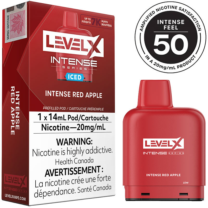 LEVEL X INTENSE 7K RED APPLE ICED 20MG