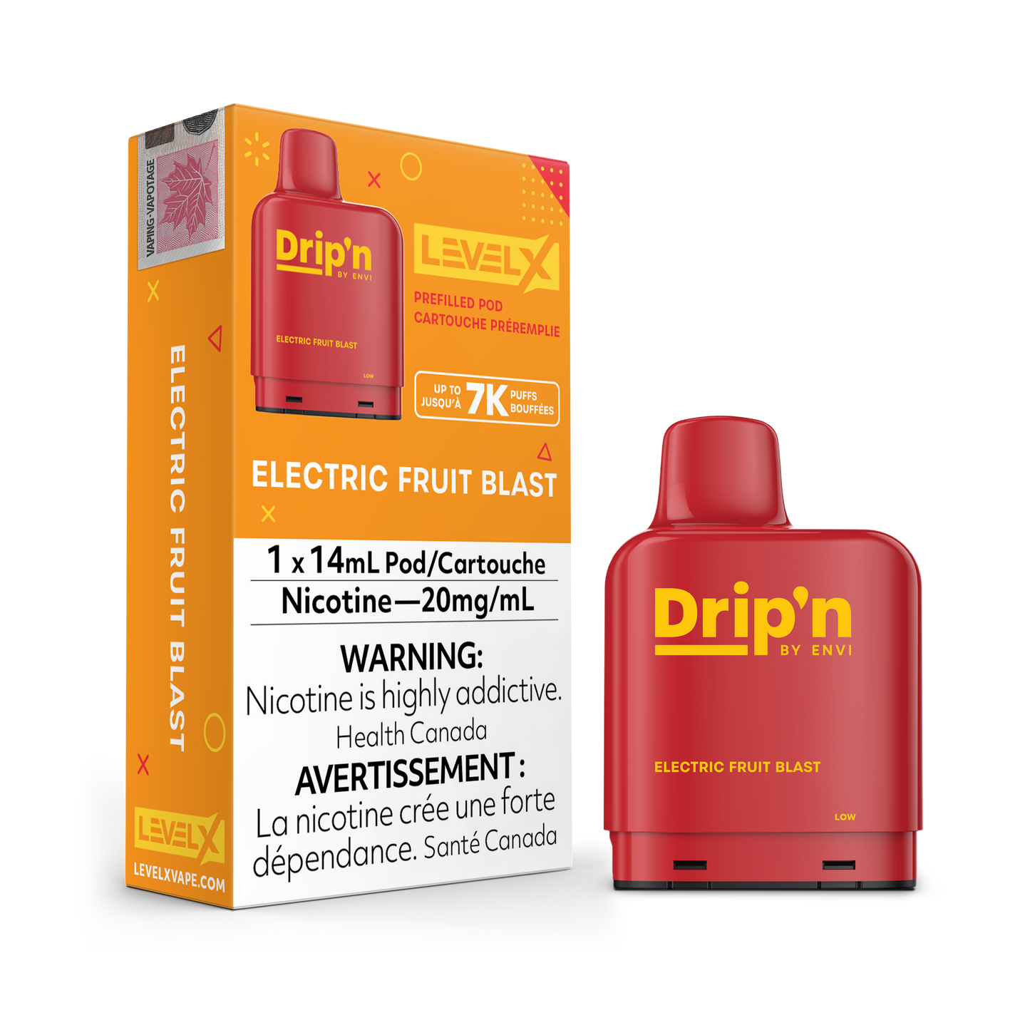 LEVEL X DRIP’N 7K ELECTRIC FRUIT BLAST 20MG