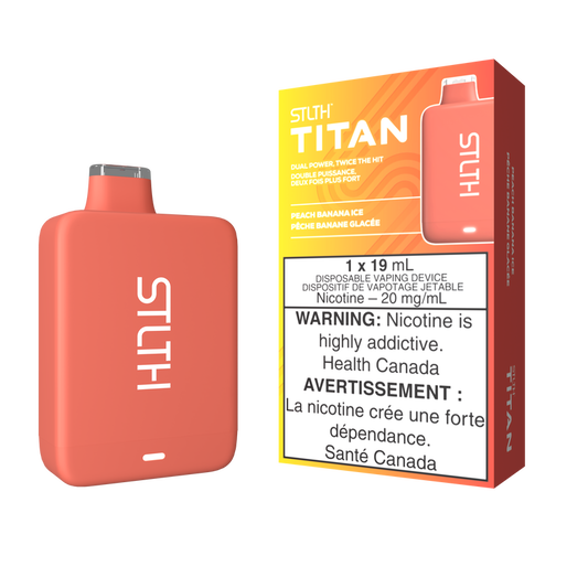 STLTH TITAN 10K PEACH BANANA ICE 20MG