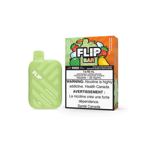 FLIP BAR 9000 STRAW MELON ICE/STRAW MANGO ICE 20MG