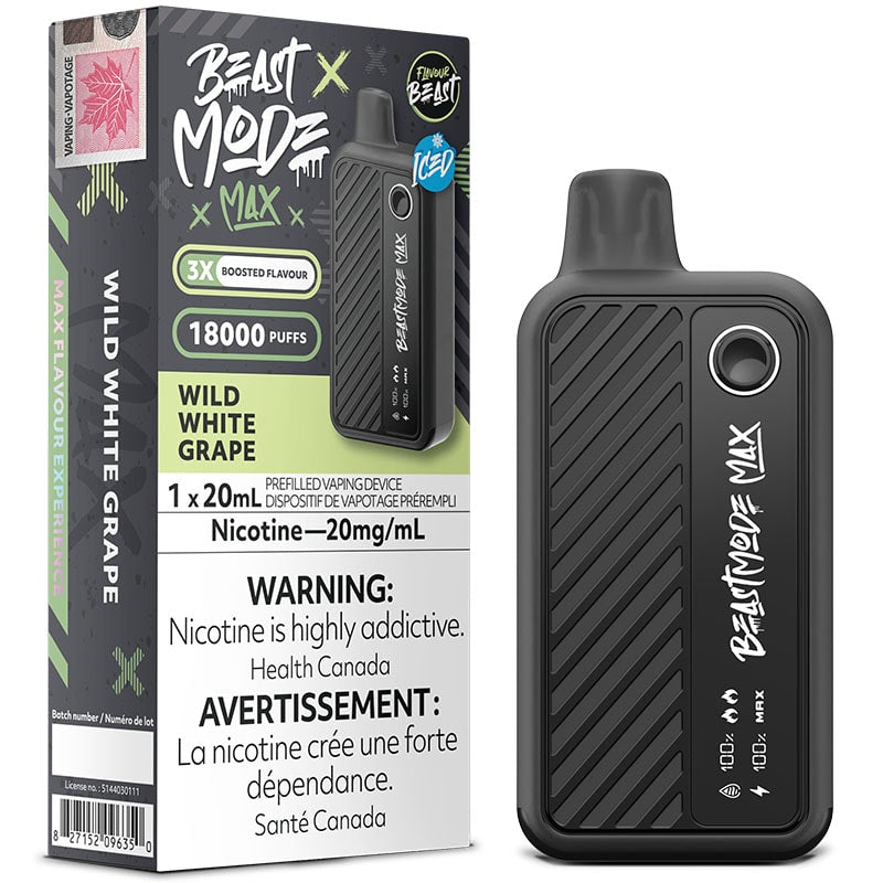 BEAST MODE MAX 18K WILD WHITE GRAPE ICED 20MG