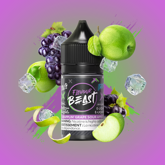 GRAPPLIN' GRAPE SOUR APPLE ICED 30ML