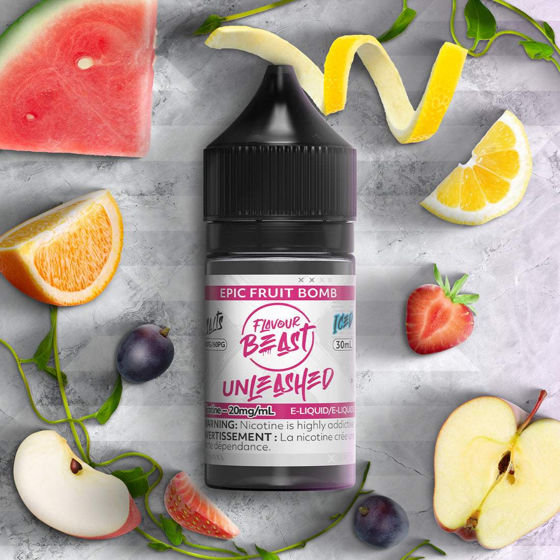 UNLEASHED EPIC ICED FRUIT BOMB 20MG 30ML