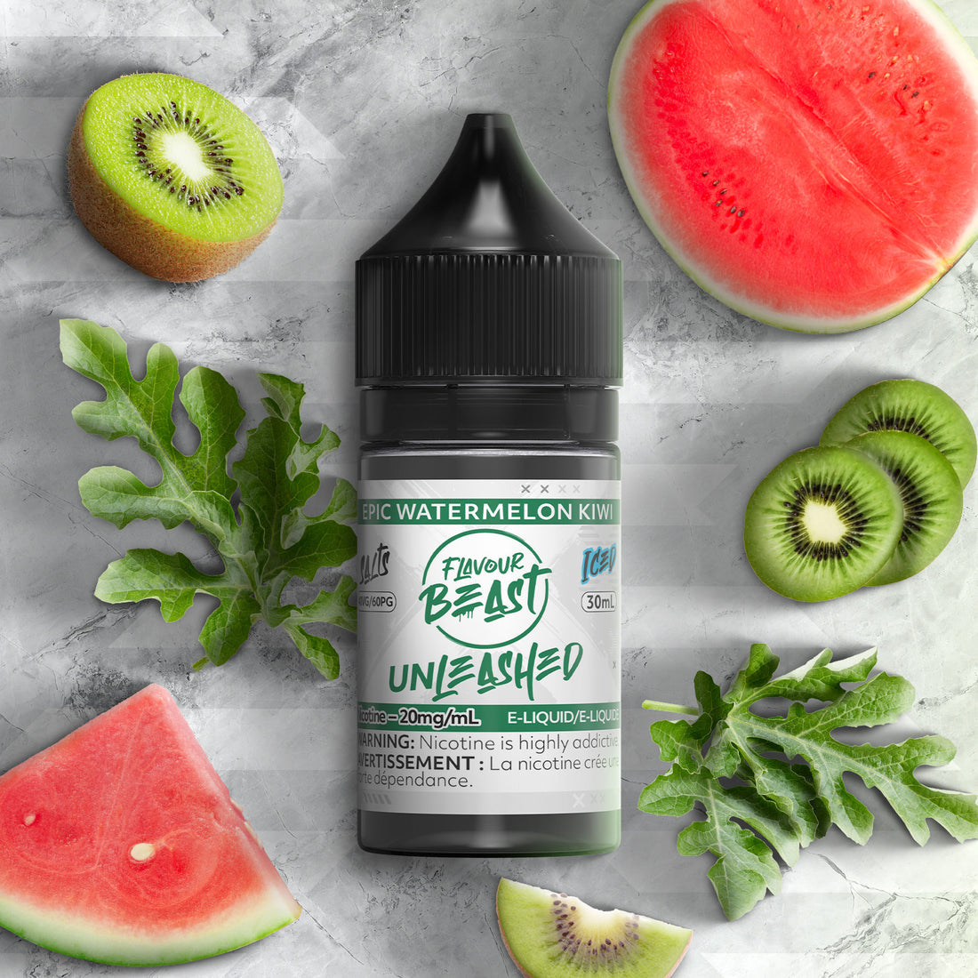 UNLEASHED EPIC ICED  WATERMELON KIWI 20MG 30ML