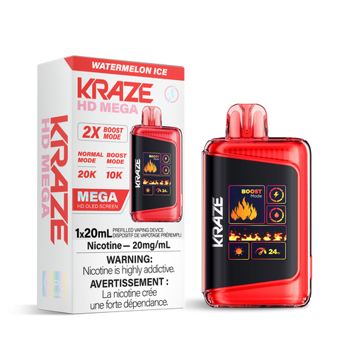 KRAZE MEGA 10-20K WATERMELON ICE 20MG