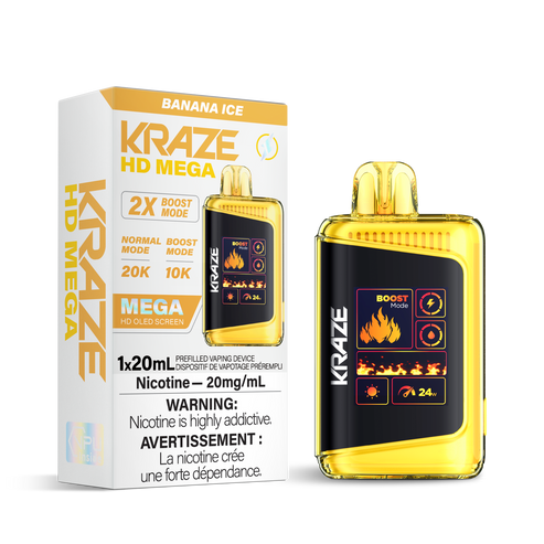 KRAZE MEGA 10-20K BANANA ICE 20MG