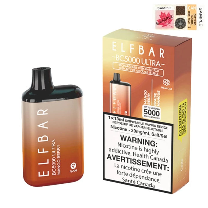 ELF BAR BC5000 ULTRA MANGO BERRY 20MG