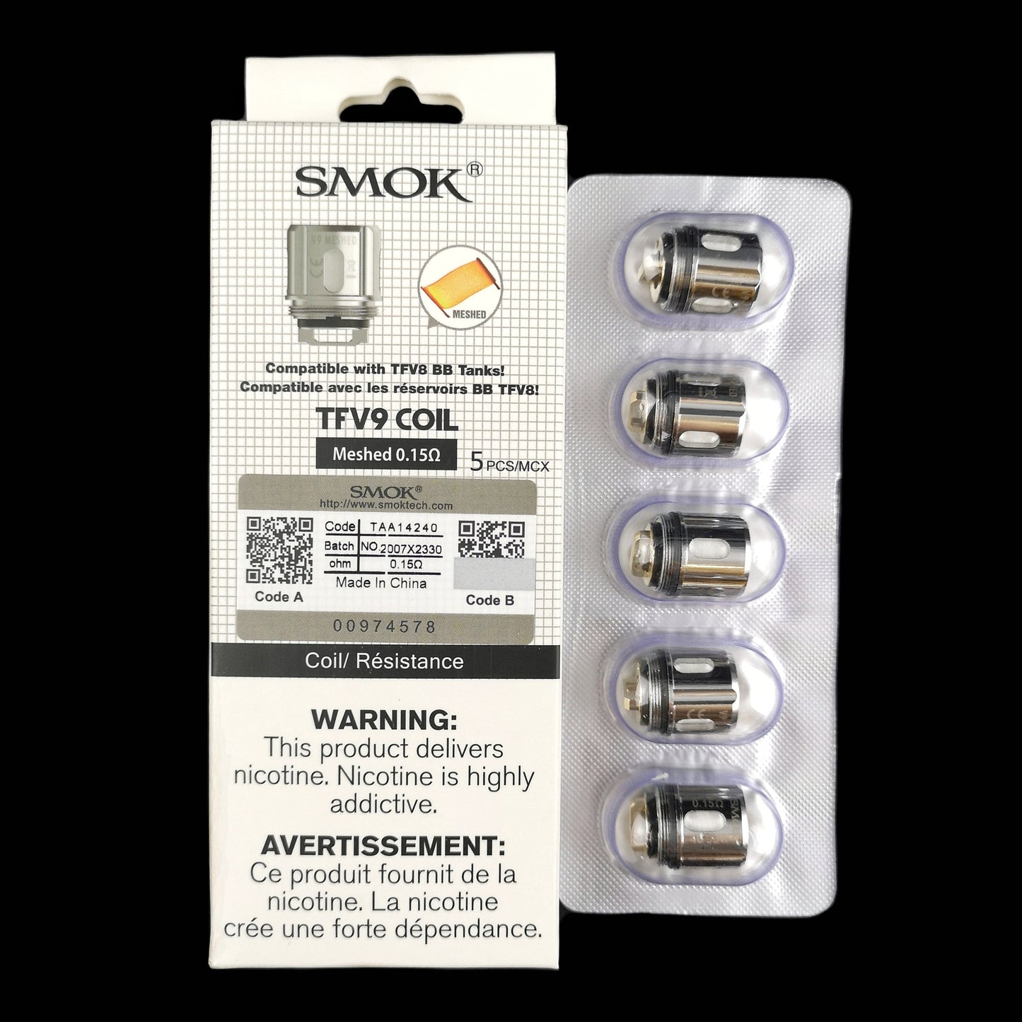 TFV9 COIL MESH 0.15(5/Pack)