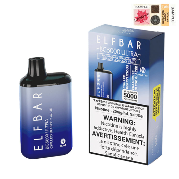 ELF BAR BC5000 ULTRA CHILLED BERRYLICOUS 20MG