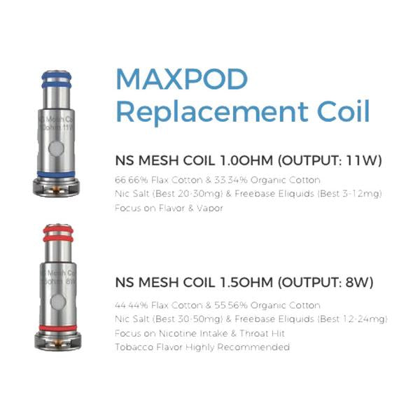 MAXPOD REPLACEMENT COILS(5/Pack)