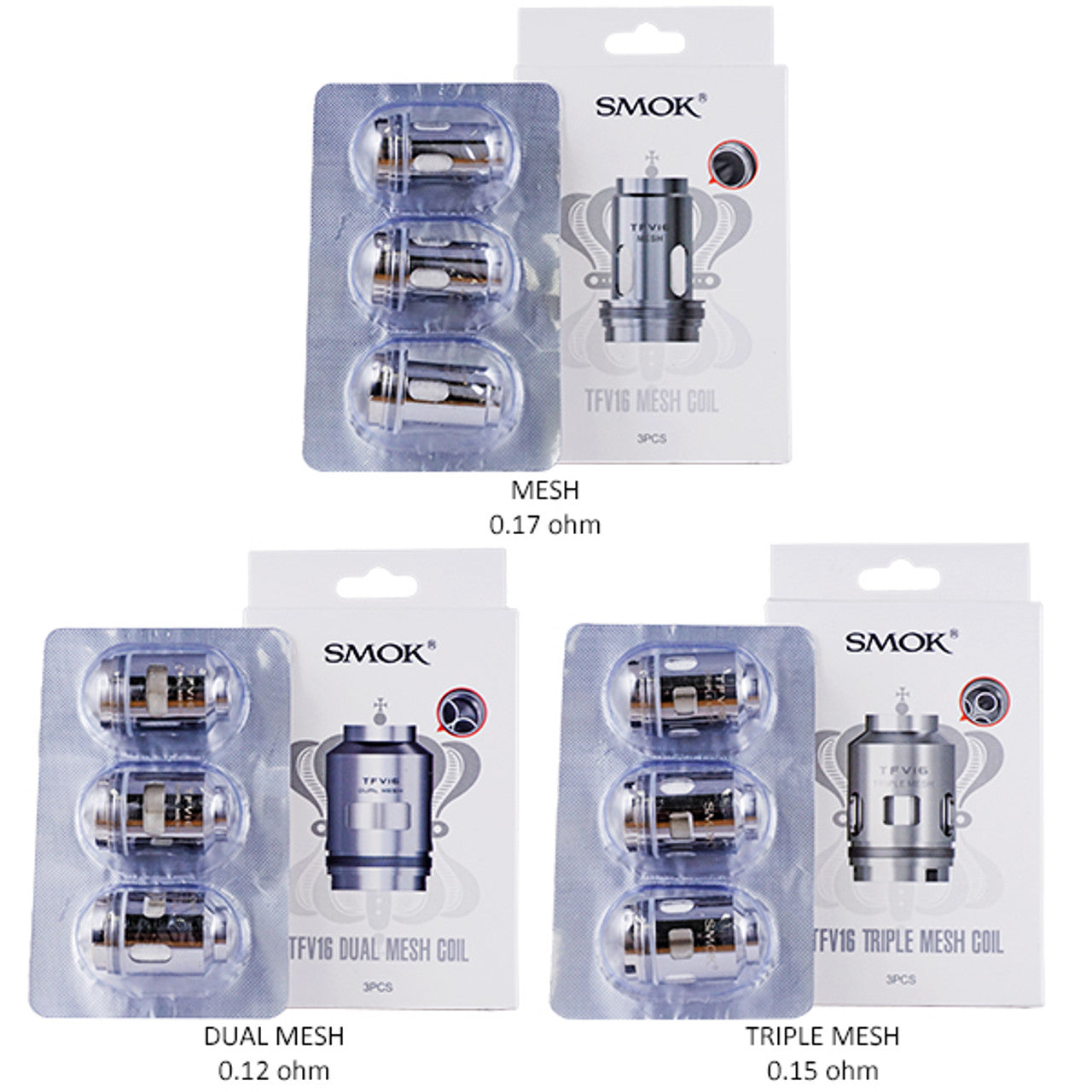 TFV16 REPLACEMENT COIL(3/Pack)