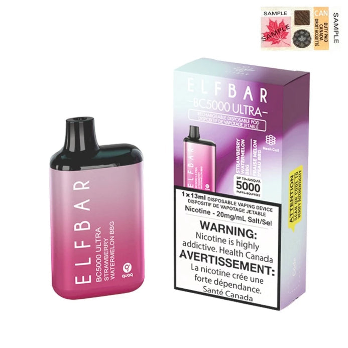 ELF BAR BC5000 ULTRA STRAWBERRY WATERMELON BBG 20MG