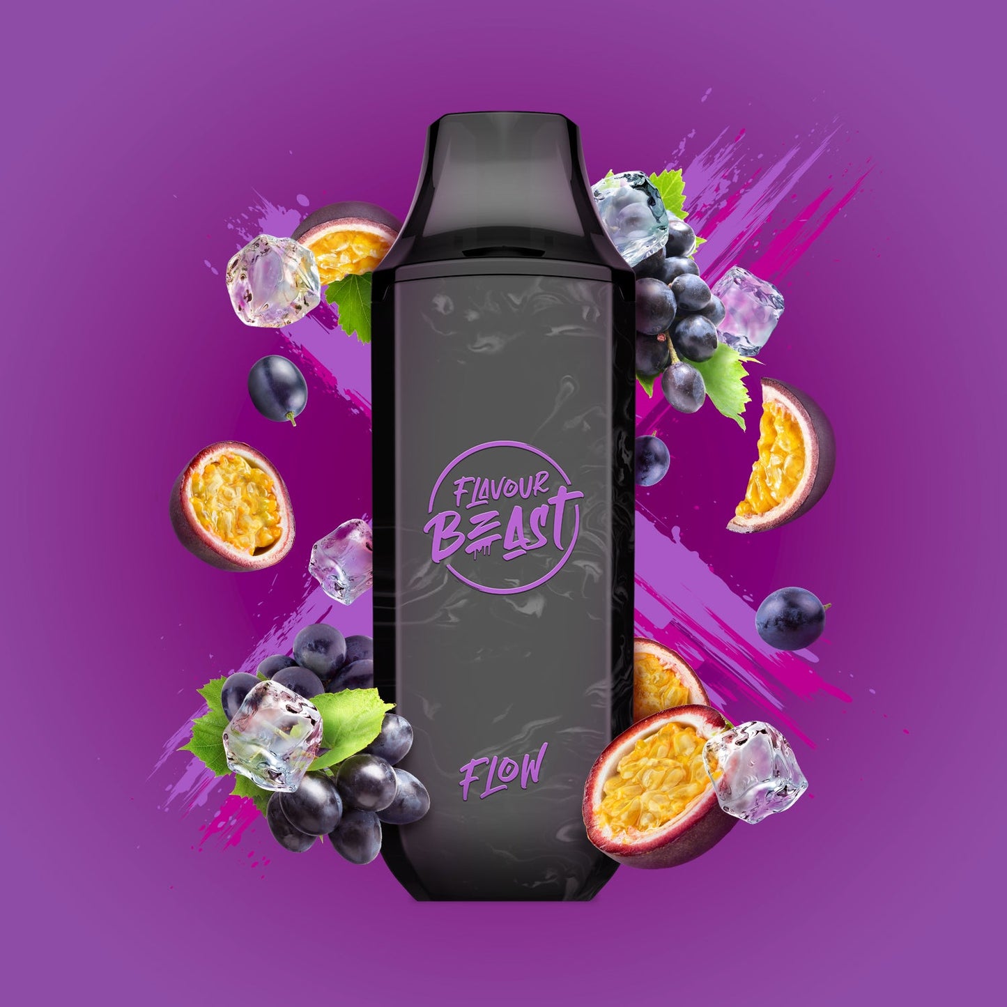 FLAVOUR BEAST FLOW(5000) GROOVY GRAPE PASSIONFRUIT ICED 20MG