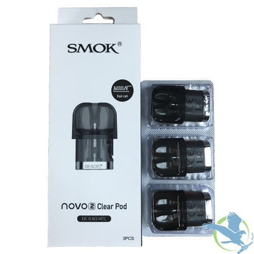 NOVO 2 CLEAR POD  DC  0.8ohm MTL 1.8ml (3/Pack)