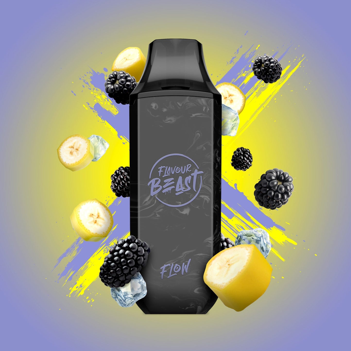 FLAVOUR BEAST FLOW(5000) BLAZIN' BANANA BLACKBERRY ICED 20MG