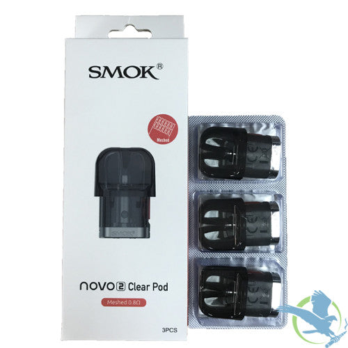 NOVO 2 CLEAR POD MESH COIL  0.8ohm 1.8ml (3/Pack)