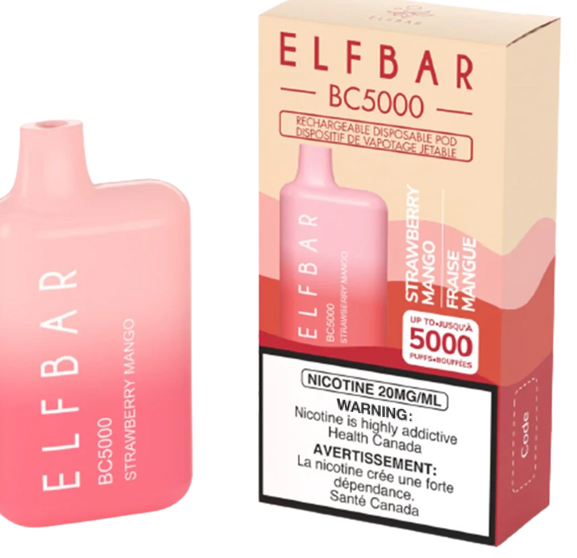 ELF BAR BC5000 STRAWBERRY MANGO 20MG